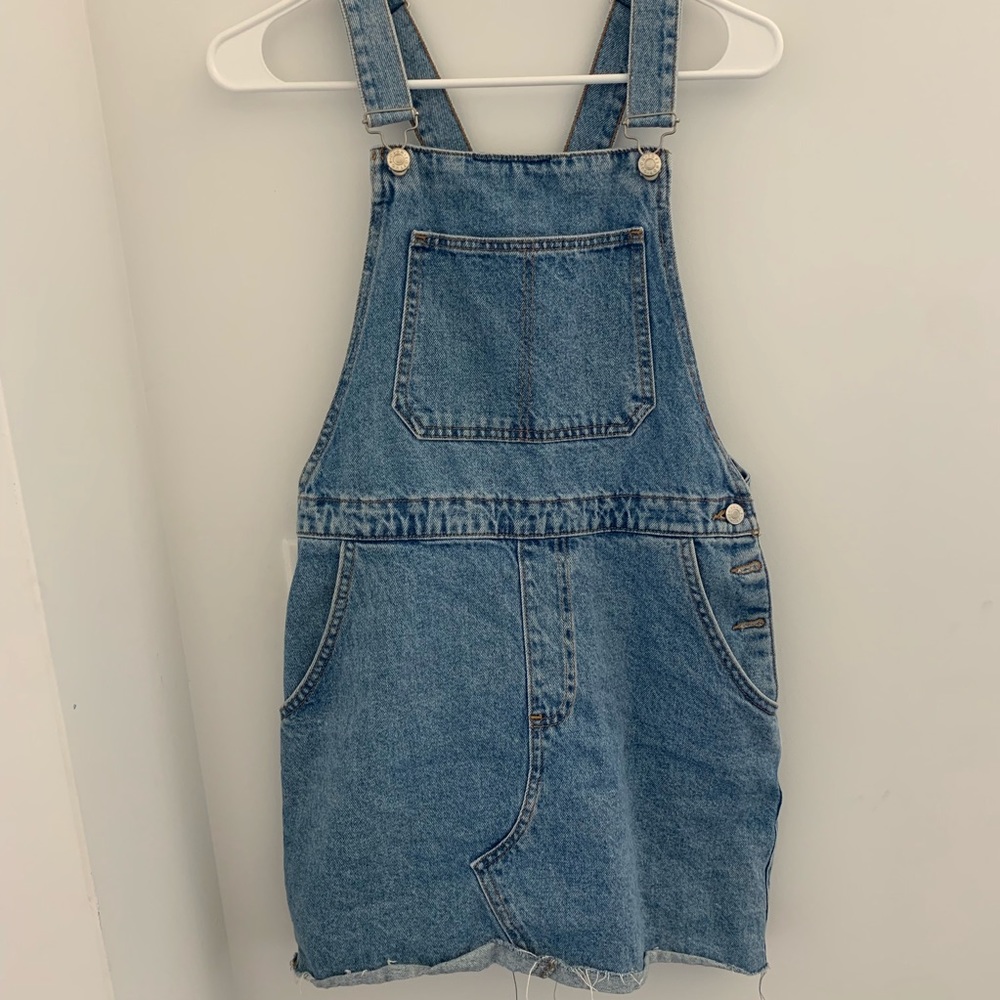 TOPSHOP Denim Skirtall / overall skirt
